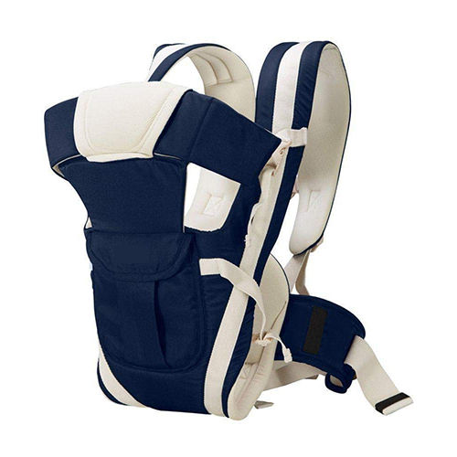 Blue-White 4-In-1 Adjustable Baby Carrier Cum Kangaroo Bag