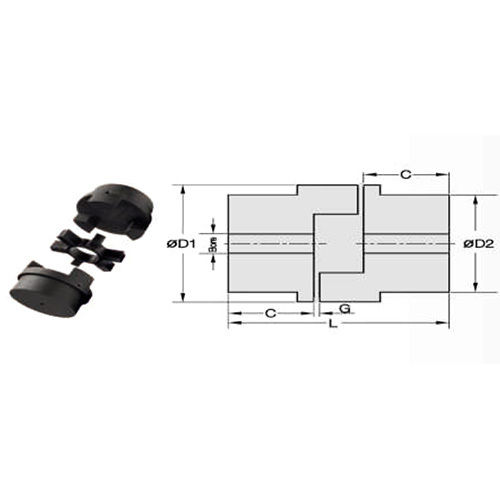 Standard Jaw Coupling Size: Customized