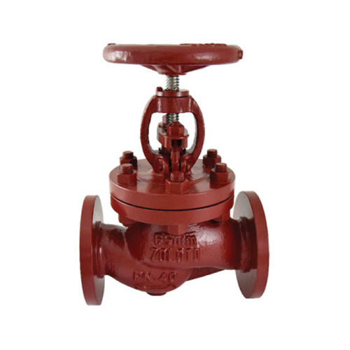 Red 1071 Cast Steel Globe Steam Stop Valve Flanged