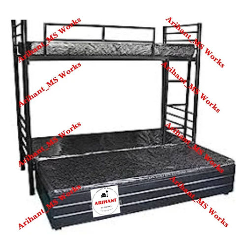 Black Metal Sliding Bunk Bed