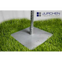 Peg Ground Plate - Aluminum, Customized Size | Silver Finish, Enhanced Stability, Versatile Installation Across Various Soil Types