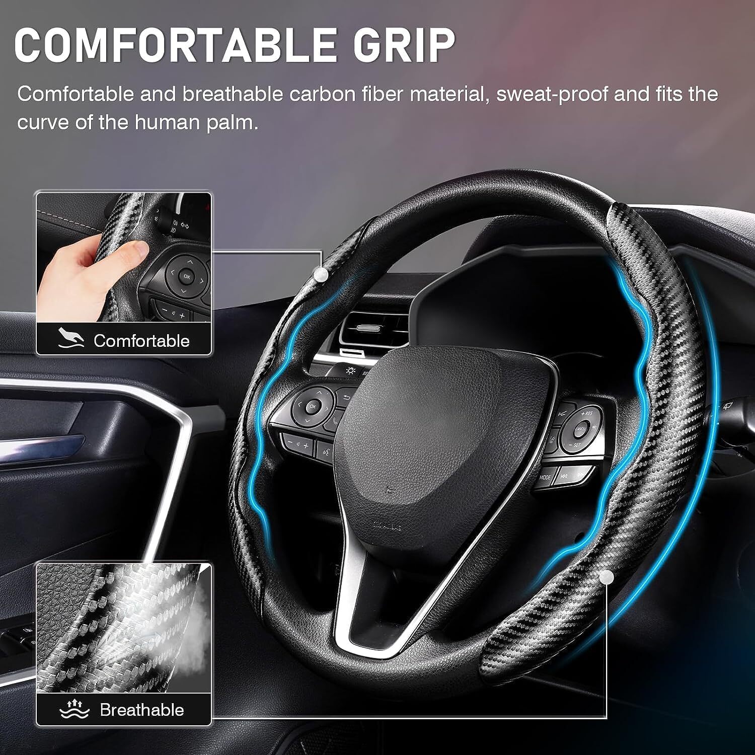 Car Steering Wheel Cover