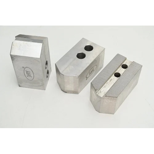 Silver Aluminum Soft Power Chuck Jaws
