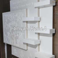 Durable White 3d Corian Mandir