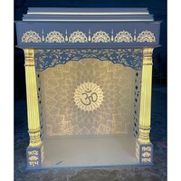 Modern 3D Corian Mandir