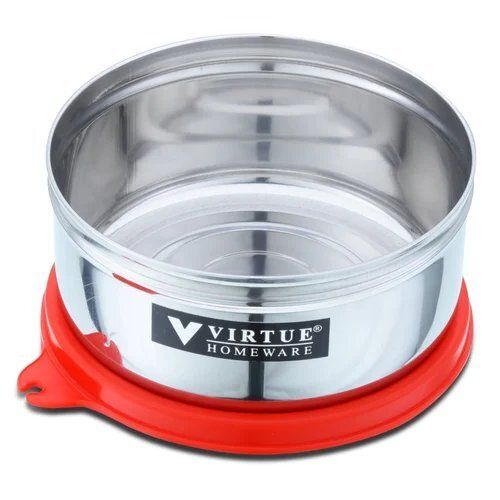 Virtue Homeware Red Stainless Steel Medium Lunch Box