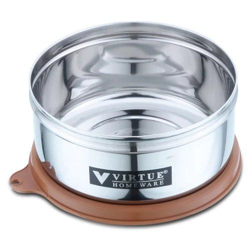 Virtue Homeware Brown Stainless Steel Medium Lunch Box