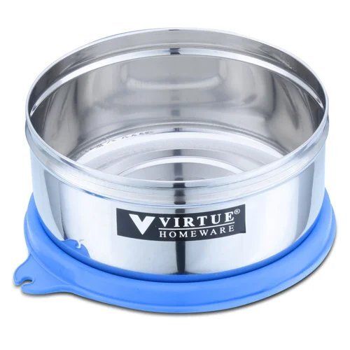 Virtue Homeware Blue Stainless Steel Medium Lunch Box