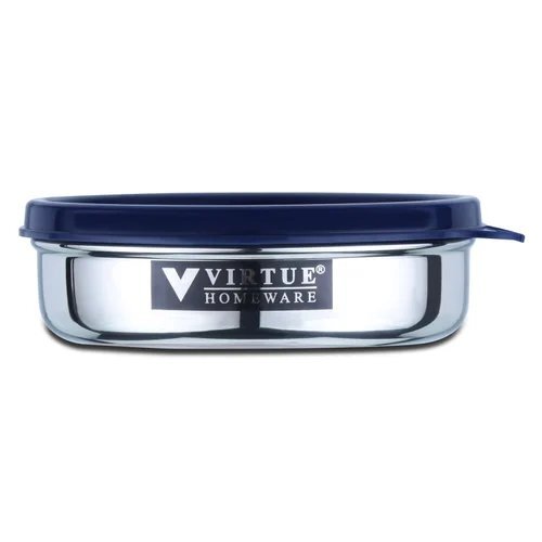 Virtue Homeware Navy Blue Stainless Steel Small Container