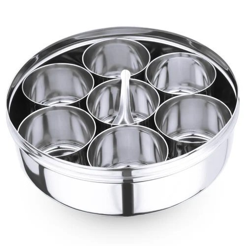 VH Flavour Virtue Homeware Stainless Steel Small Masala Container