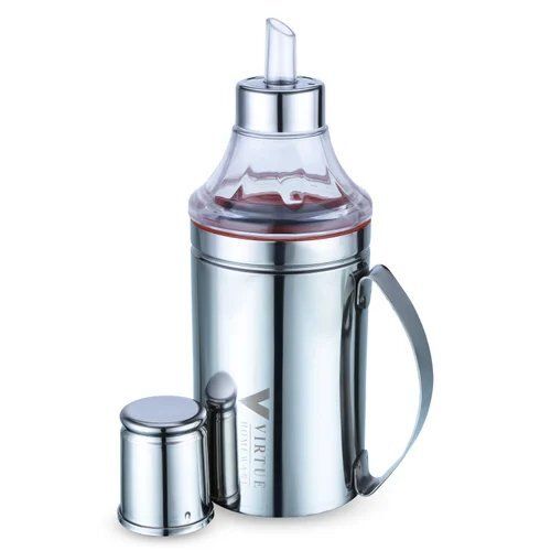 Silver Vh-Oil Can With Handle-750Ml