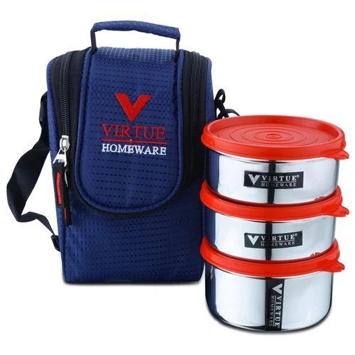 All Steel Virtue Homeware Red Prime Container Set