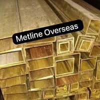 Polished Brass Square Pipe