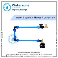 Hdpe Compression Fittings - Hdpe Material, Round Shape, Blue And Black Color | Essential Accessories For Pipeline Systems In Various Applications