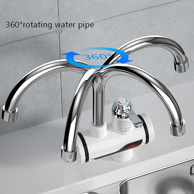 STAINLESS STEEL LED DIGITAL DISPLAY INSTANT HEATING ELECTRIC WATER HEATER FAUCET TAP