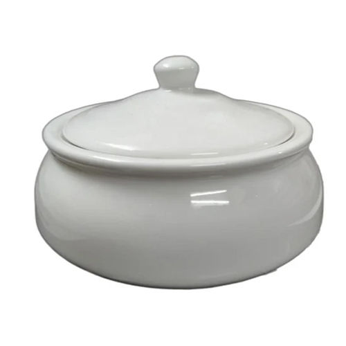 White Porcelain Serving Handi