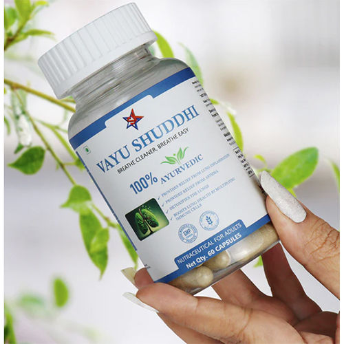 Ayurvedic Medicine Vayu Shuddhi Capsules For Clear Breathing