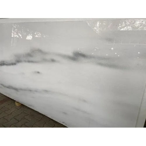 White Glossy Marble Slabs Size: Different Size