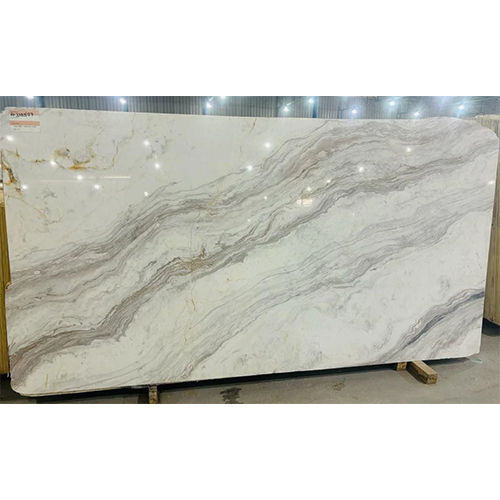 White Golden Satuario Italian Rectangle Marble Slabs