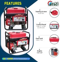 Petrol Generator 1 KVA  Model GE 1000R Recoil Start