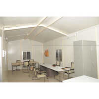 Portable Office Cabin - Durable Steel Construction, 10mm Wall Thickness, Ivory White Finish, One Door Design, Long Lifespan For Home Or Office Use