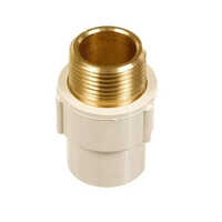 Cpvc Brass Mta - Brass/cpvc, Different Sizes Available, Cream Color, Round Shape | Versatile Mta For Efficient Fluid Transport