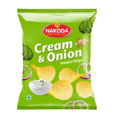 Cream and Onion Potato Chips