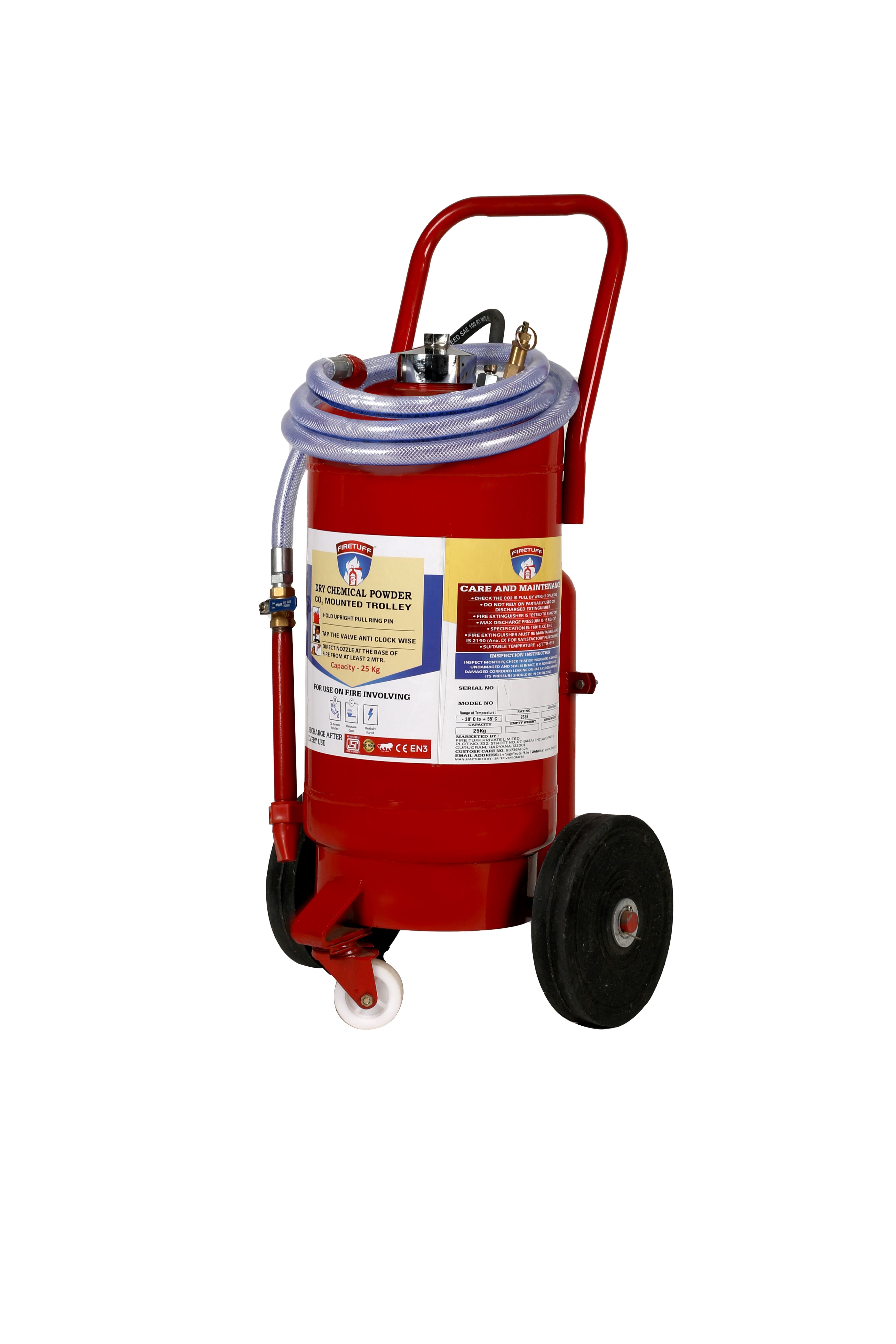 Trolley Mounted ABC (DCP) Type Fire Extinguishers- 25kg