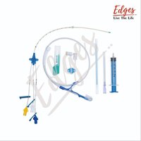 Edges C-line Cvc Kit - Body-warming Polyurethane, Triple Lumen Configuration | Kink-resistant, J-tip Guidewire, Sterile And Ready-to-use