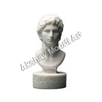 White Marble Bust Statue