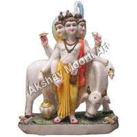 Marble Dattatreya Statue