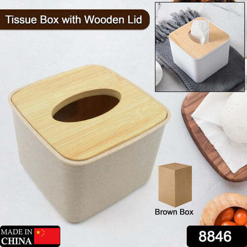 TISSUE BOX DESKTOP STAND BAMBOO TISSUE COVER BOX RECTANGULAR PAPER TOWEL HOLDER REMOVABLE TISSUE DISPENSER FOR BATHROOM VANITY COUNTERTOP BEDROOM CAR HOLDER PAPER TOWELS DISPENSER