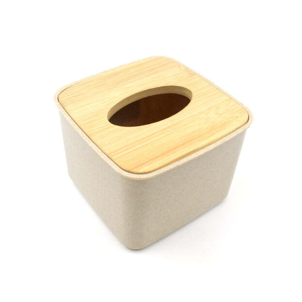 TISSUE BOX DESKTOP STAND BAMBOO TISSUE COVER BOX RECTANGULAR PAPER TOWEL HOLDER REMOVABLE TISSUE DISPENSER FOR BATHROOM VANITY COUNTERTOP BEDROOM CAR HOLDER PAPER TOWELS DISPENSER