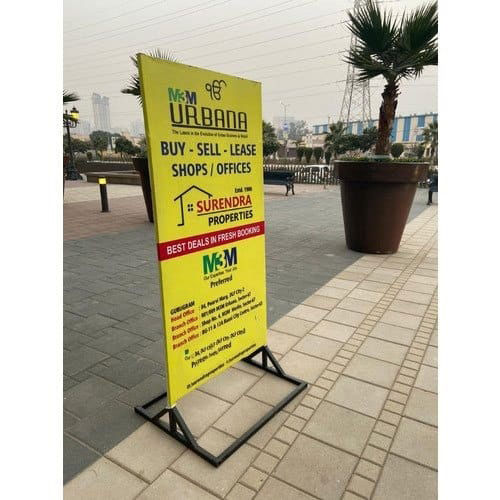 Iron Standee With Flex Printing Board