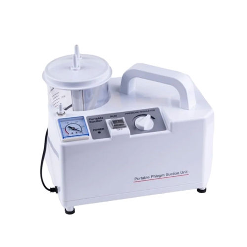 White Portable Phlegm Single Bottle Suction Machine