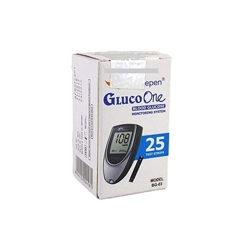 Bg-03 Gloco One Blood Glucose Monitoring System With 25 Test Strips Application: Commercial