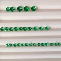 Diamond Cut Round Emerald