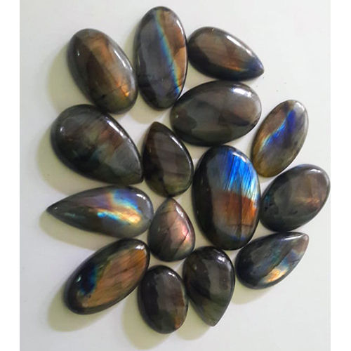 Labradonite Multi Fire Oval Pear Gemstone