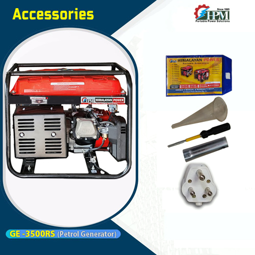 Petrol Generator 3.2 KVA  Model GE 3500RS Recoil and Self Start