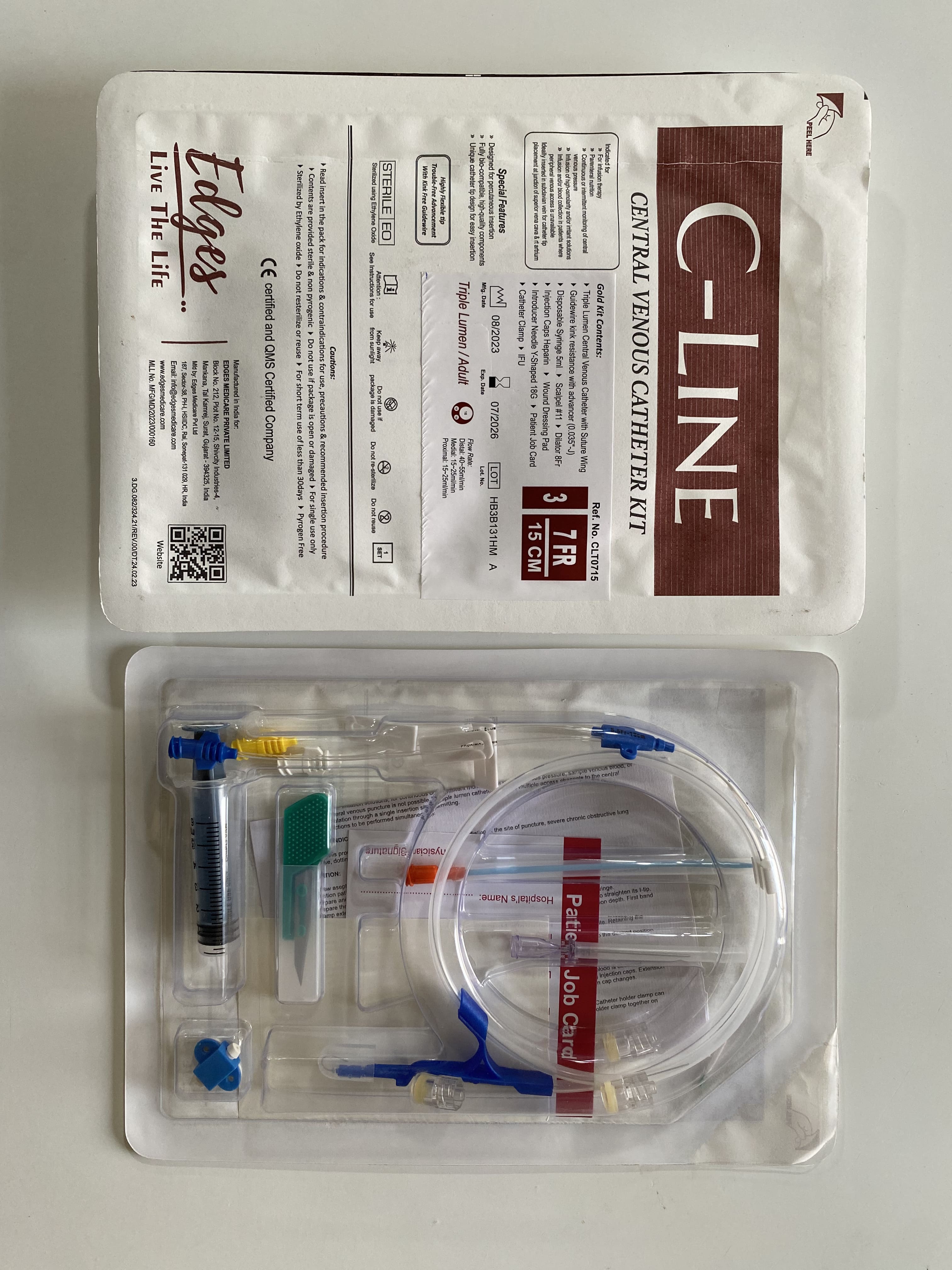 triple lumen cvp catheter