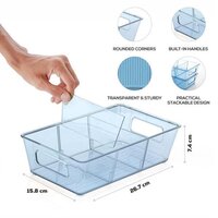 PLASTIC REFRIGERATOR ORGANIZER BINS