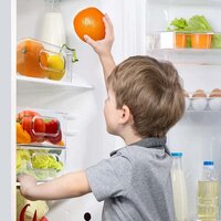 PLASTIC REFRIGERATOR ORGANIZER BINS