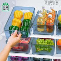 PLASTIC REFRIGERATOR ORGANIZER BINS