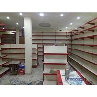 Metal Supermarket Rack - High-quality Steel, Customizable Size | Polished Finish, Durable For Commercial Storage Solutions