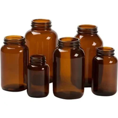 Glass Medicine Jar