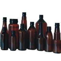 Pharma Glass Bottle - Blown Glass, Various Sizes, Amber Color | Light-resistant, Screw Cap, Smooth Surface, Customizable Logo, High Temperature Resistance