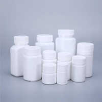 Pharmaceutical Plastic Bottles - Customizable Plastic, Varied Sizes 50ml To 200ml, White Color, Screw Cap, Lightweight & Air-tight Technology, Cylindrical & Rectangular Shapes