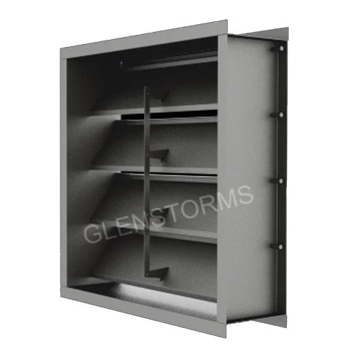 Gray Aluminum Duct Volume Control Damper