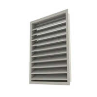 White Steel Fabricated Stationary Louver
