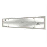 15 Degree High Flow Ac Air Grille - Aluminum Material, 15-degree Angled Louvers, White Color | Optimized Airflow Distribution, Commercial Usage